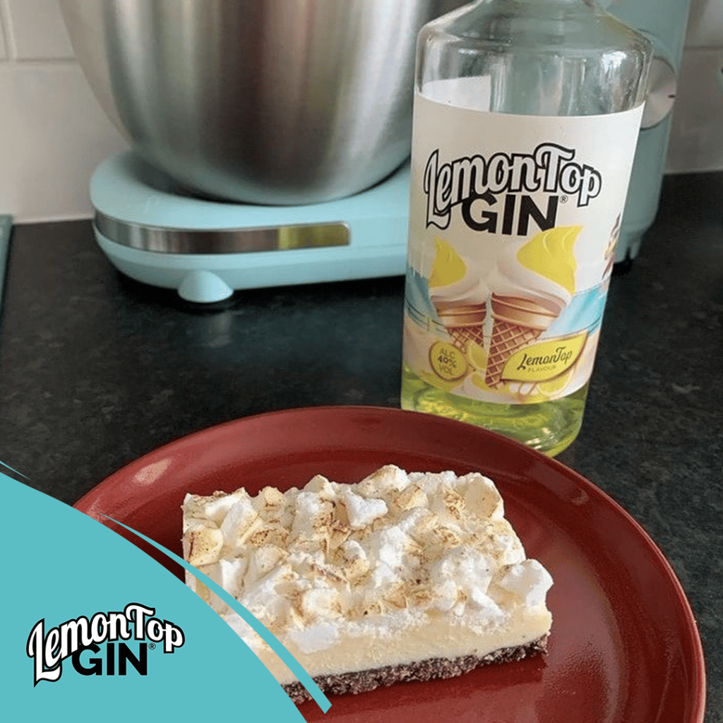 LemonTop Gin Meringue and white chocolate tiffin