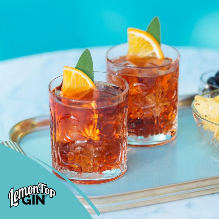 Negroni Cocktail with LemonTop Gin
