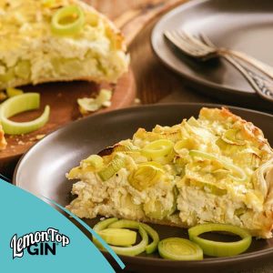 How to Make a Mouthwatering Leek and Feta Quiche with LemonTop Gin.